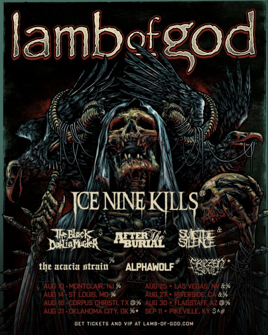 Lamb of God, The Acacia Strain & Suicide Silence at Pearl Concert Theater