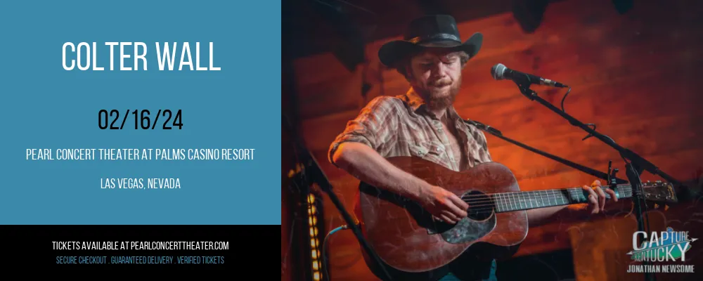 Colter Wall at Pearl Concert Theater At Palms Casino Resort